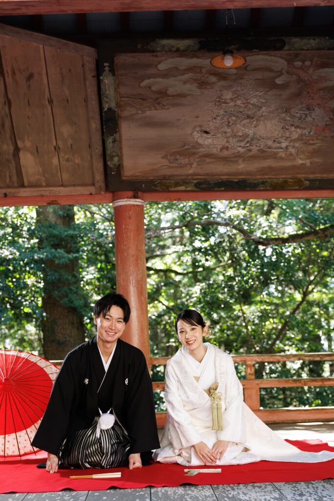 山・神社の写真です