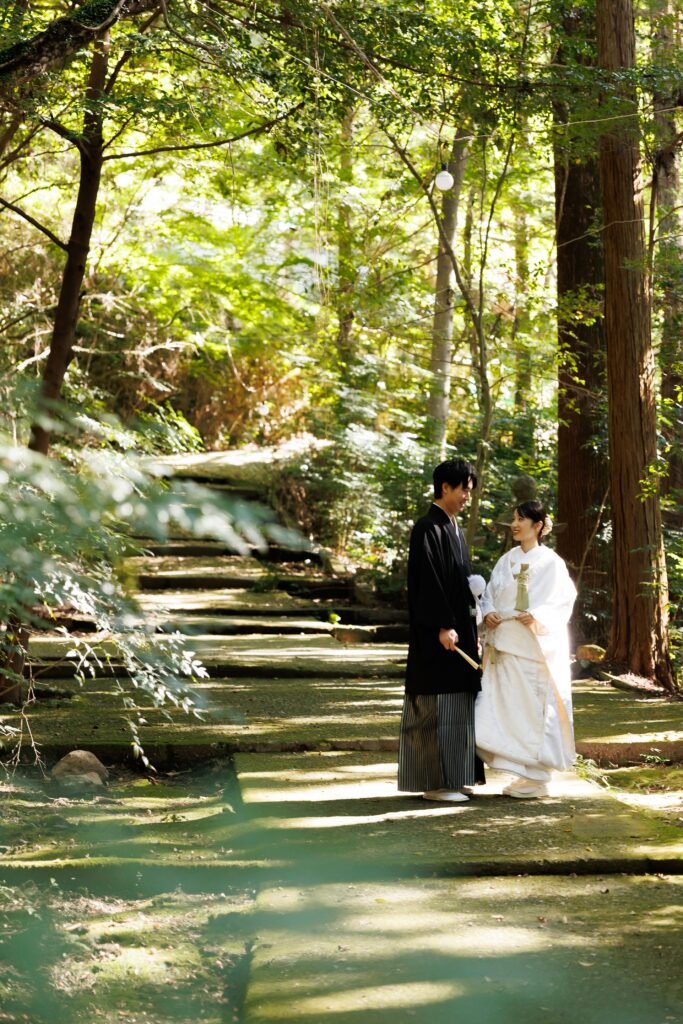 山・神社の写真です