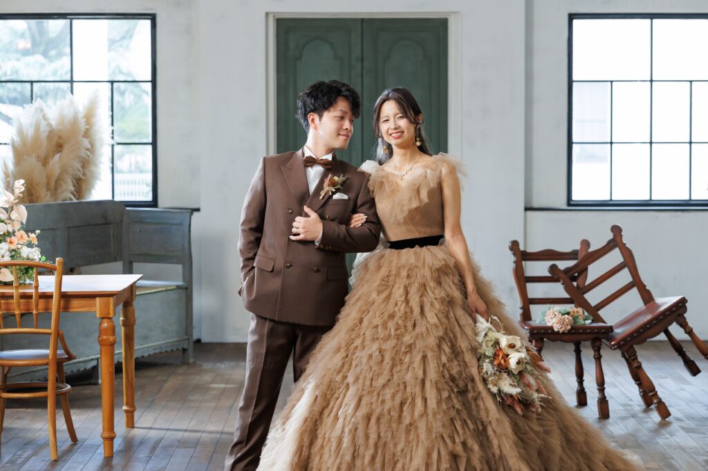 スタジオ撮影の写真です