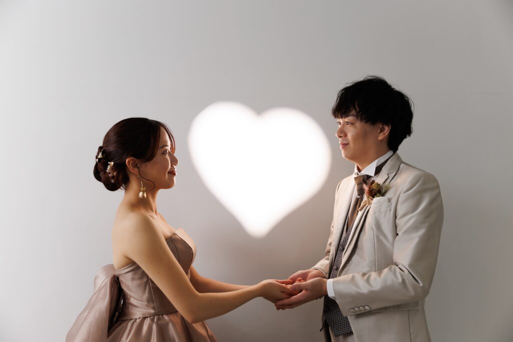 スタジオ撮影の写真です