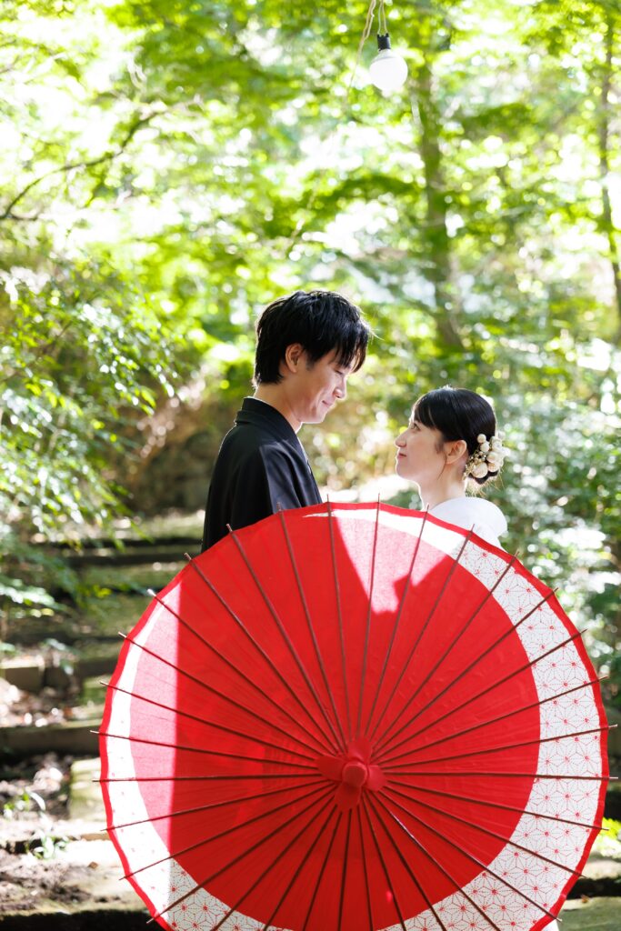 山・神社の写真です