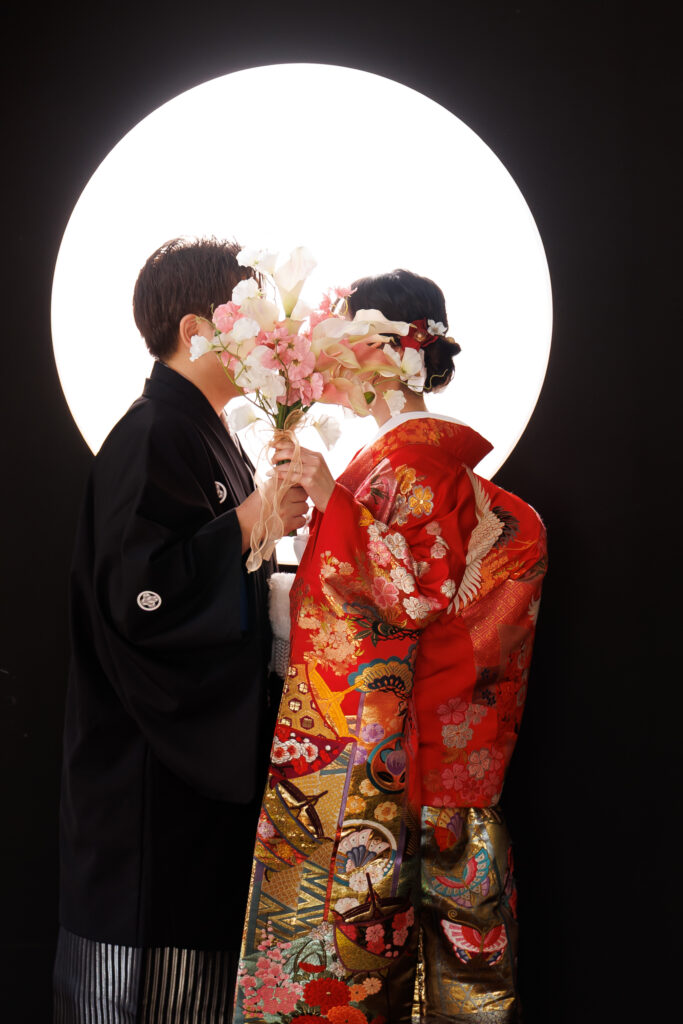 スタジオ撮影の写真です