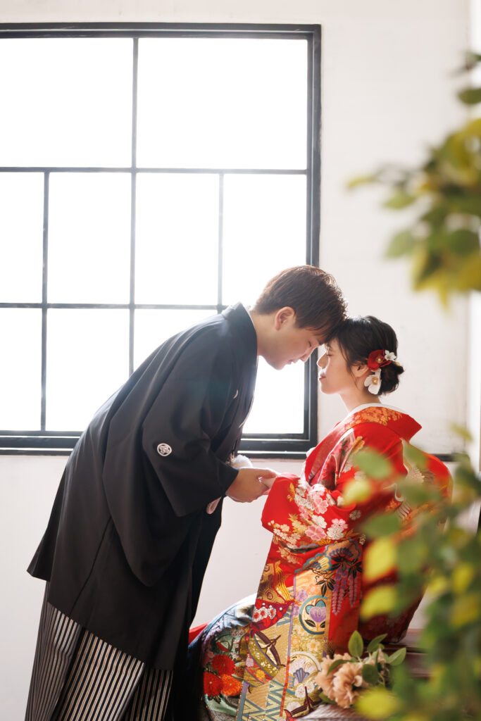 スタジオ撮影の写真です