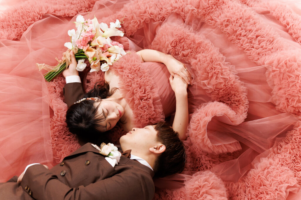 スタジオ撮影の写真です