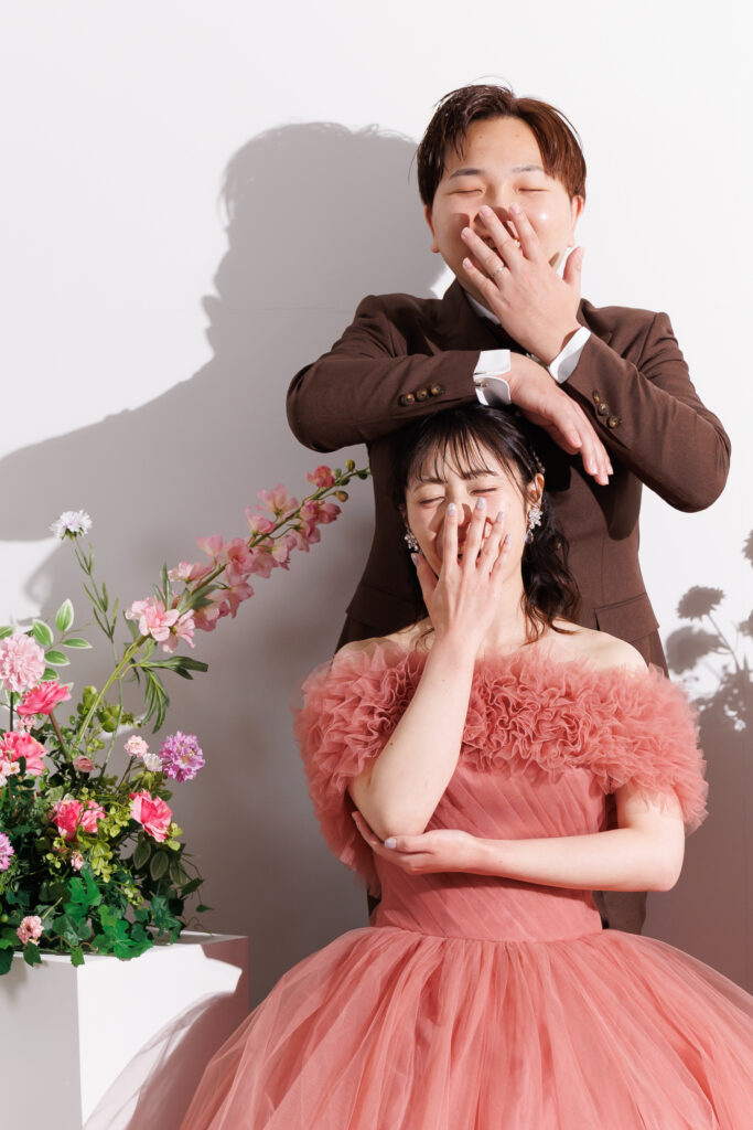 スタジオ撮影の写真です