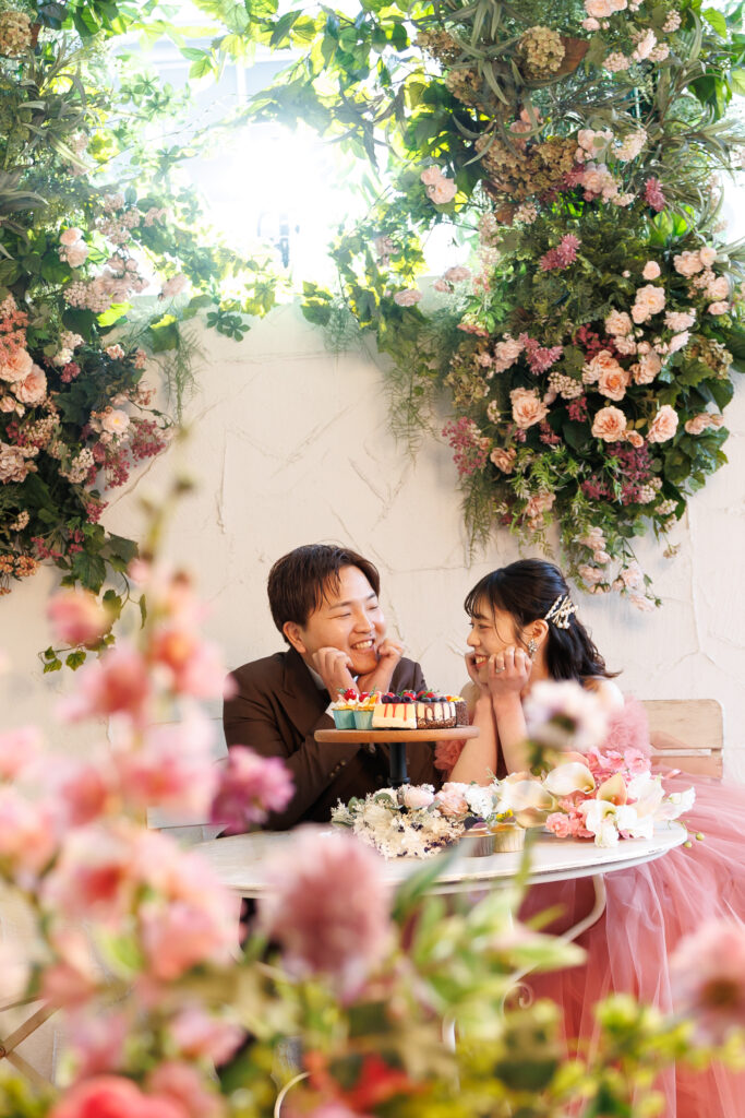 スタジオ撮影の写真です