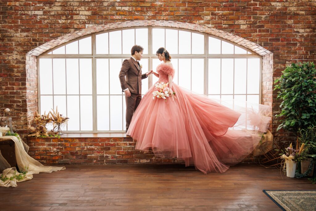 スタジオ撮影の写真です