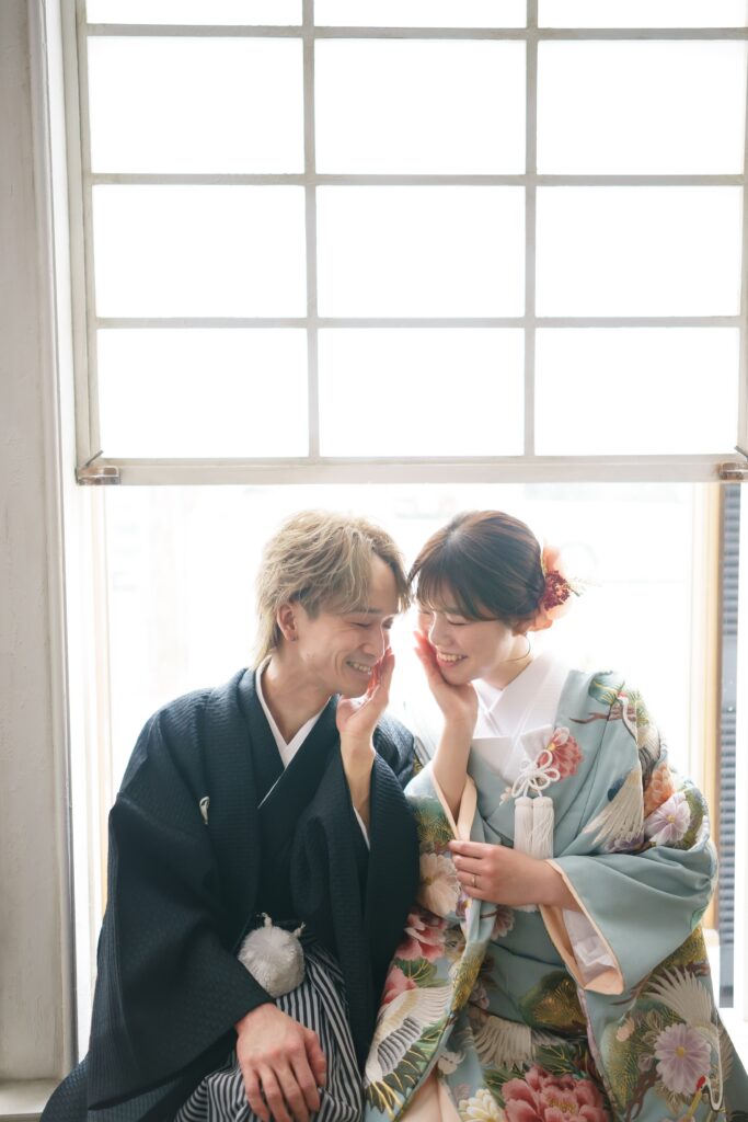 スタジオ撮影の写真です