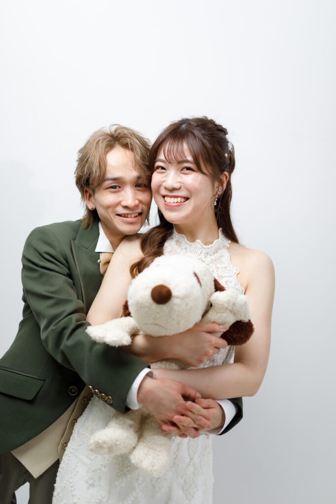 スタジオ撮影の写真です